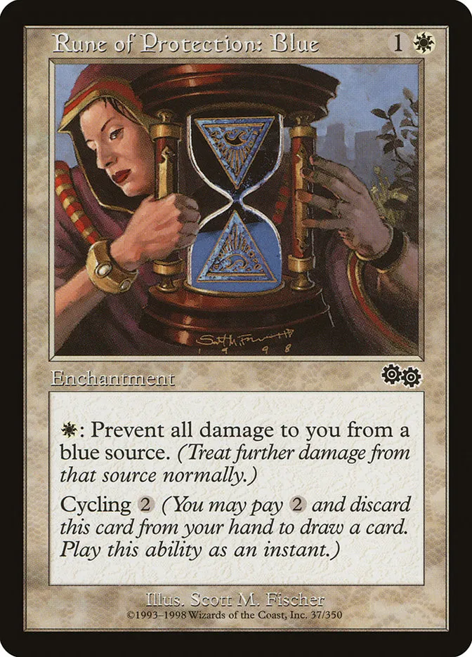 Rune of Protection: Blue Front Face