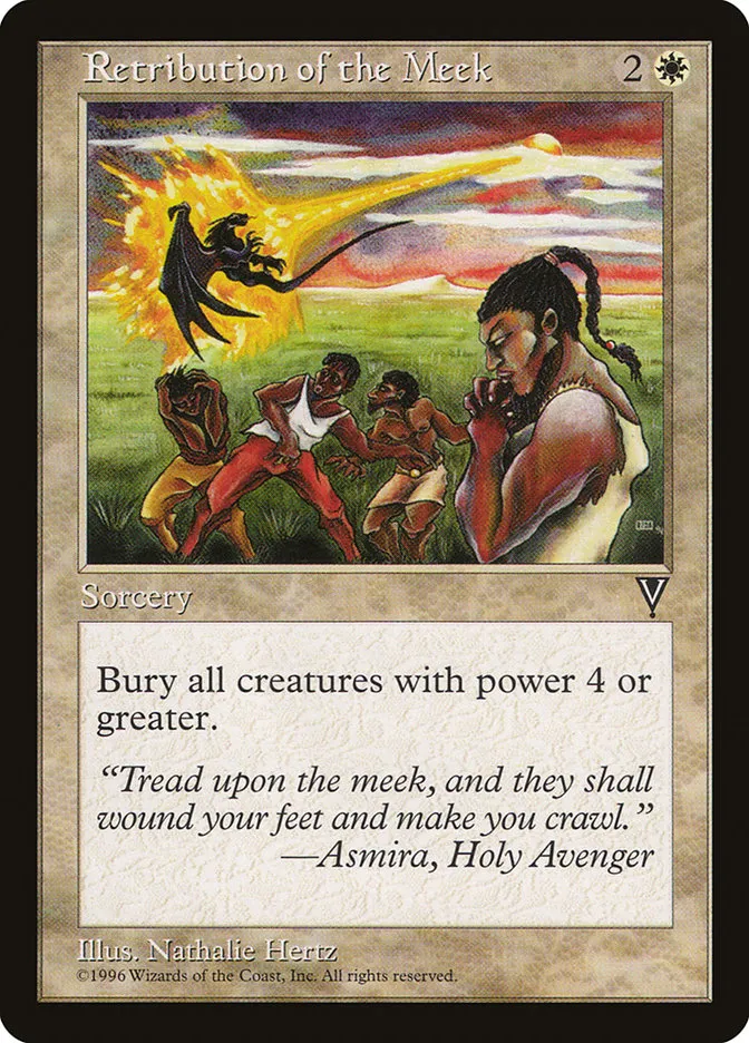 Retribution of the Meek Front Face