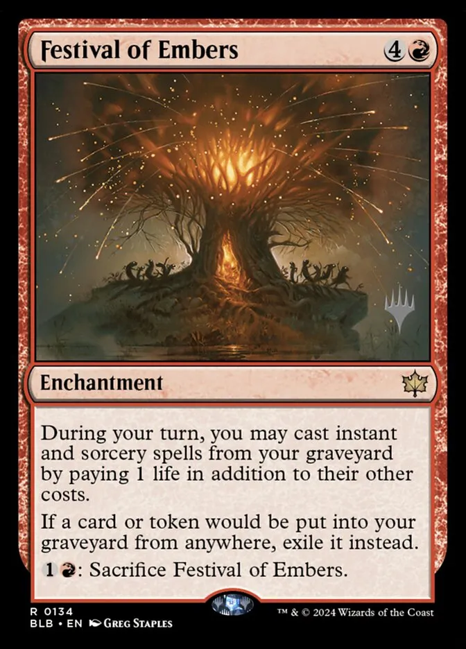 Festival of Embers Front Face