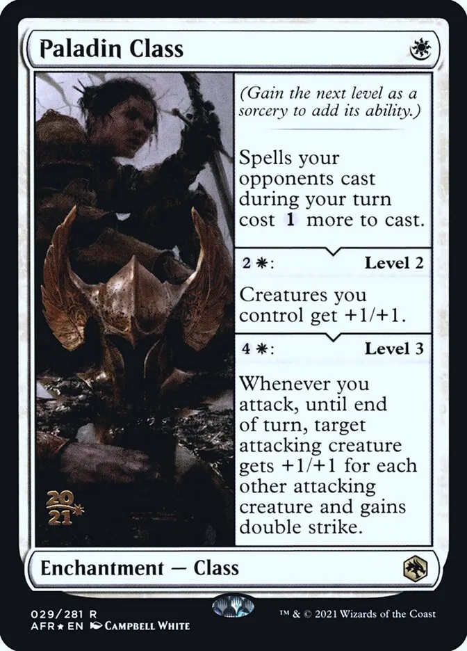 Paladin Class Front Face