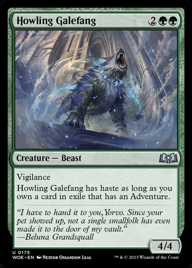 Howling Galefang Front Face
