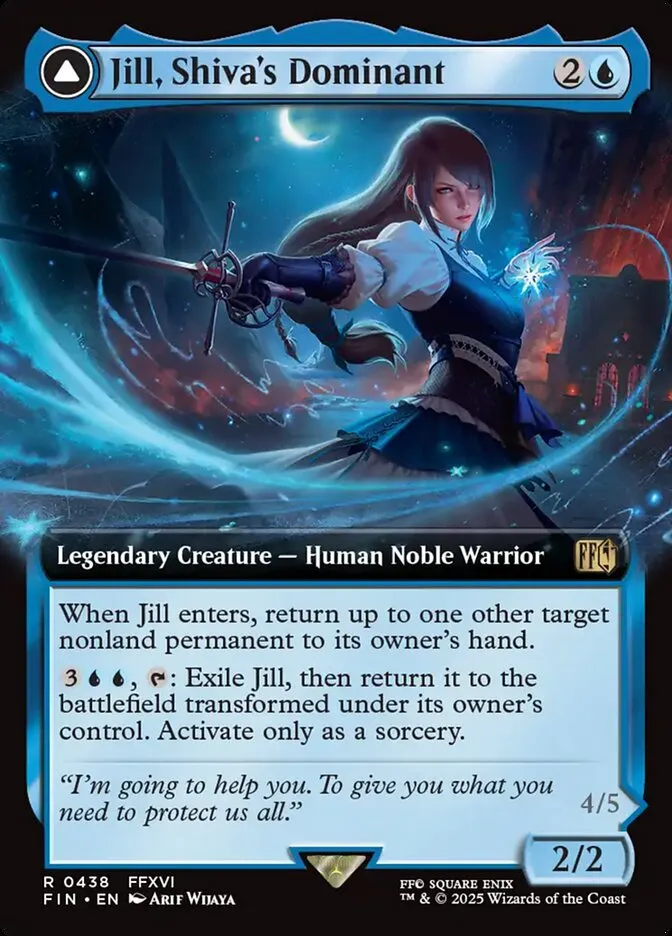 Jill, Shiva's Dominant // Shiva, Warden of Ice Front Face