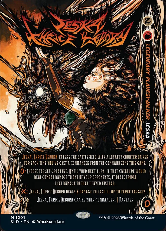 Jeska, Thrice Reborn Front Face