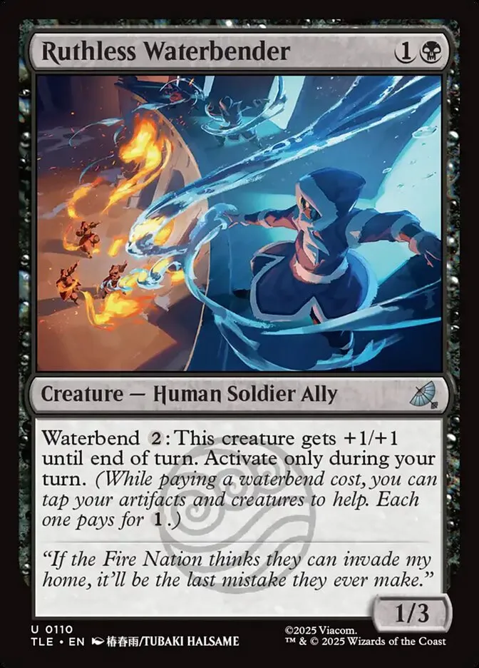 Ruthless Waterbender Front Face