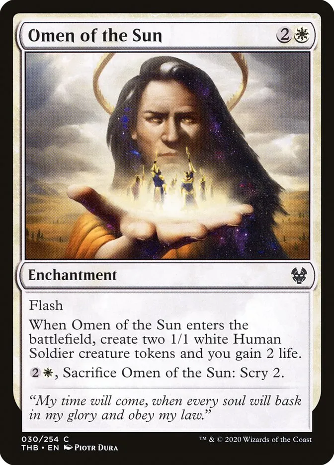 Omen of the Sun Front Face
