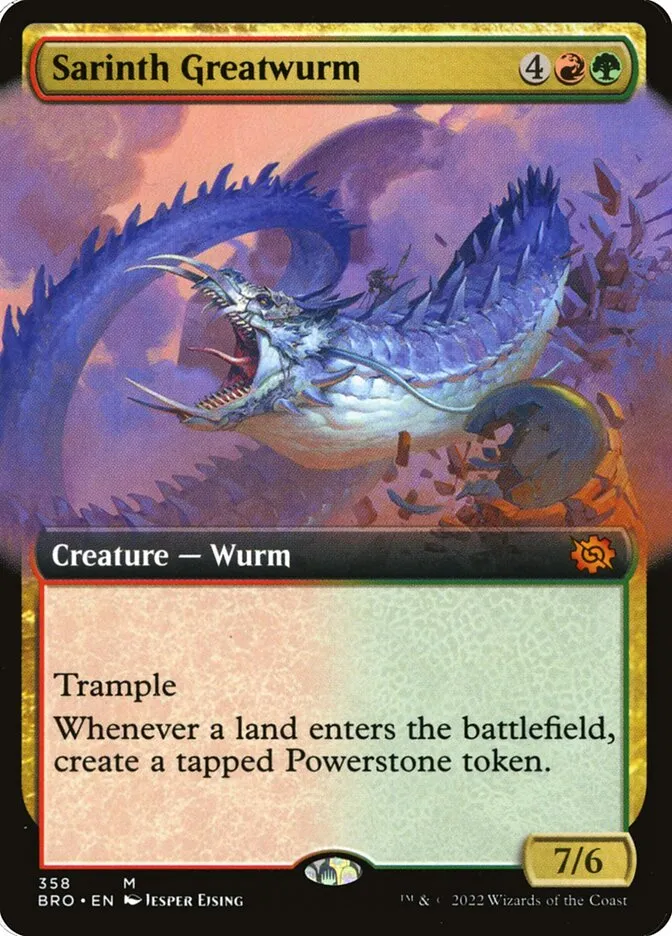 Sarinth Greatwurm Front Face