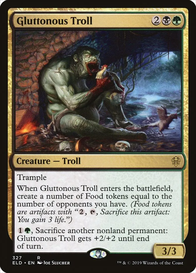 Gluttonous Troll Front Face