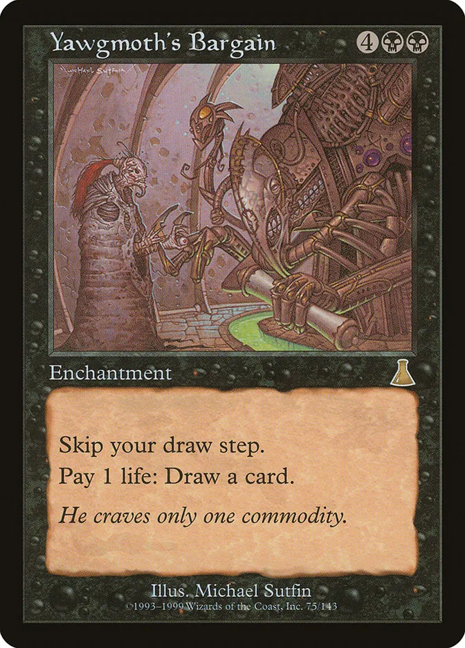 Yawgmoth's Bargain Front Face