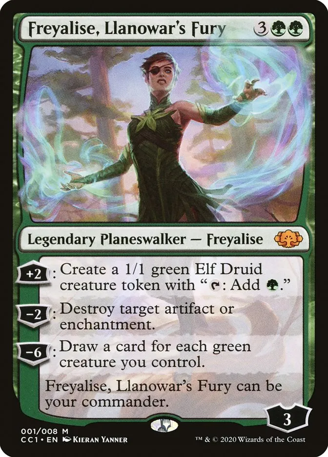 Freyalise, Llanowar's Fury Front Face