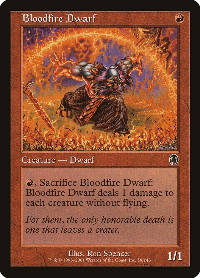 Bloodfire Dwarf Front Face