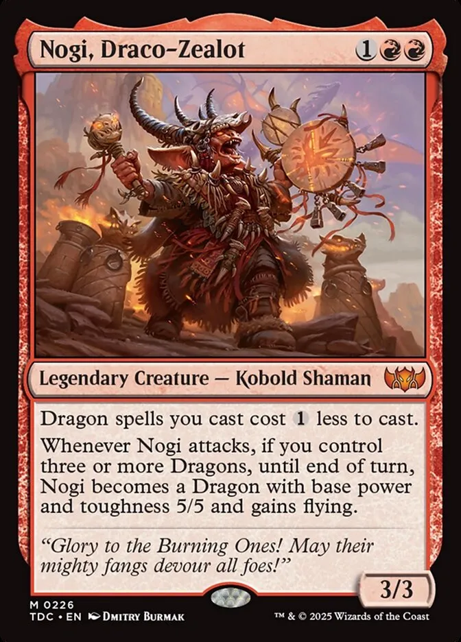Nogi, Draco-Zealot Front Face