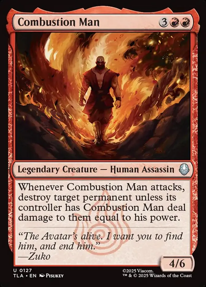 Combustion Man Front Face