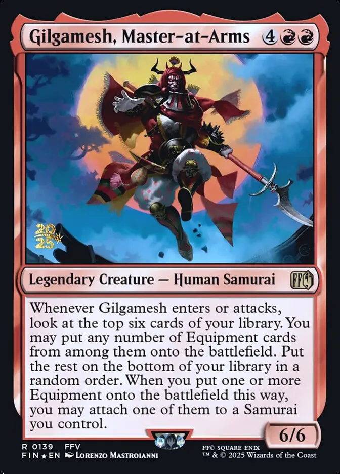 Gilgamesh, Master-at-Arms Front Face