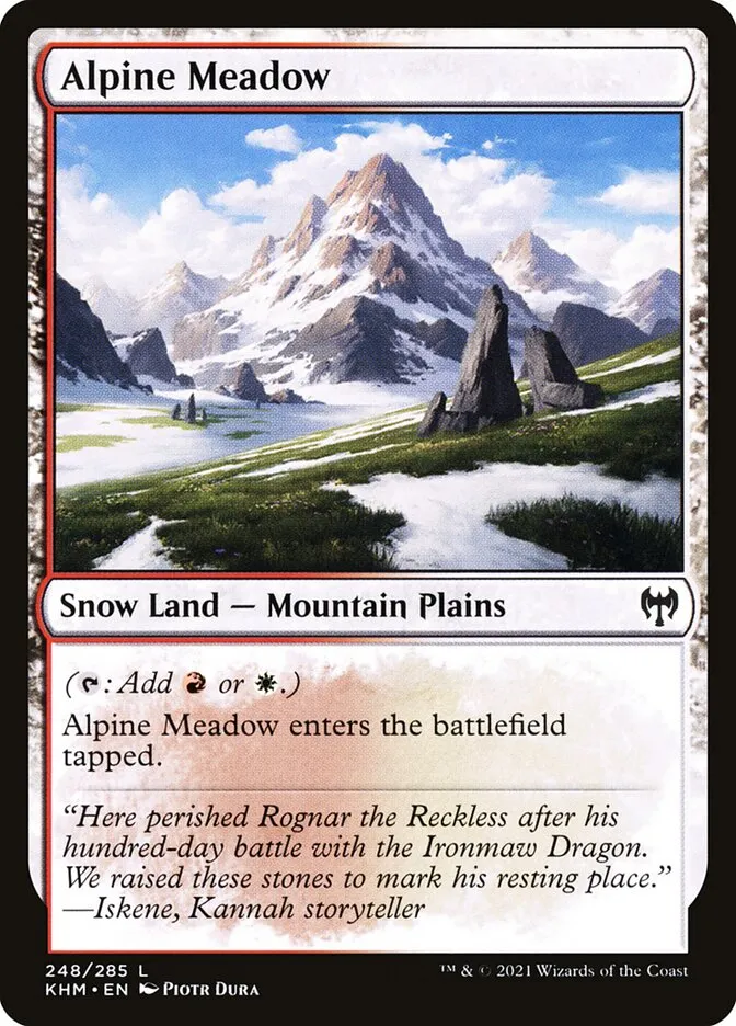 Alpine Meadow Front Face