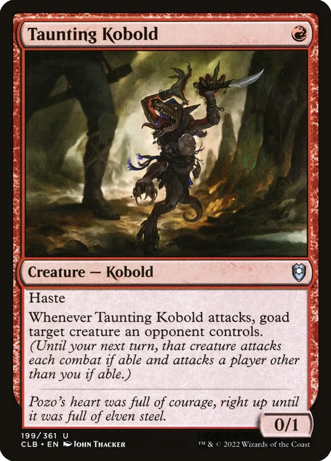 Taunting Kobold Front Face
