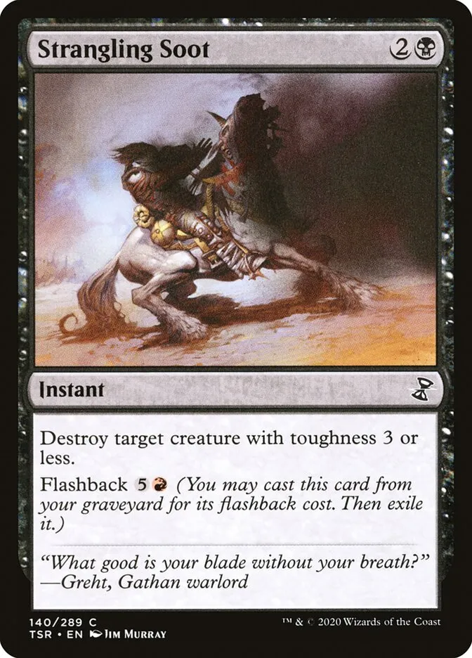 Strangling Soot Front Face