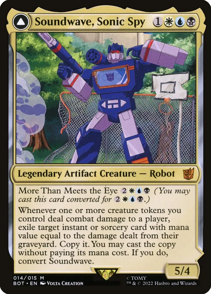 Soundwave, Sonic Spy // Soundwave, Superior Captain Front Face