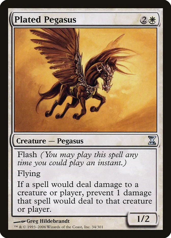Plated Pegasus Front Face