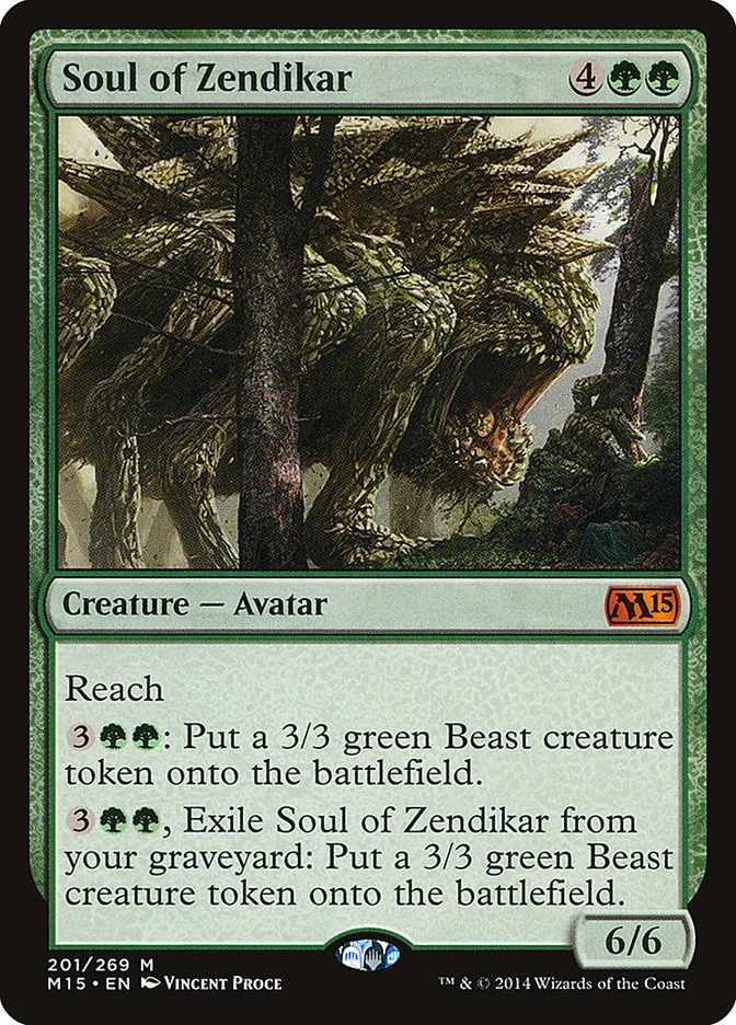 Soul of Zendikar Front Face