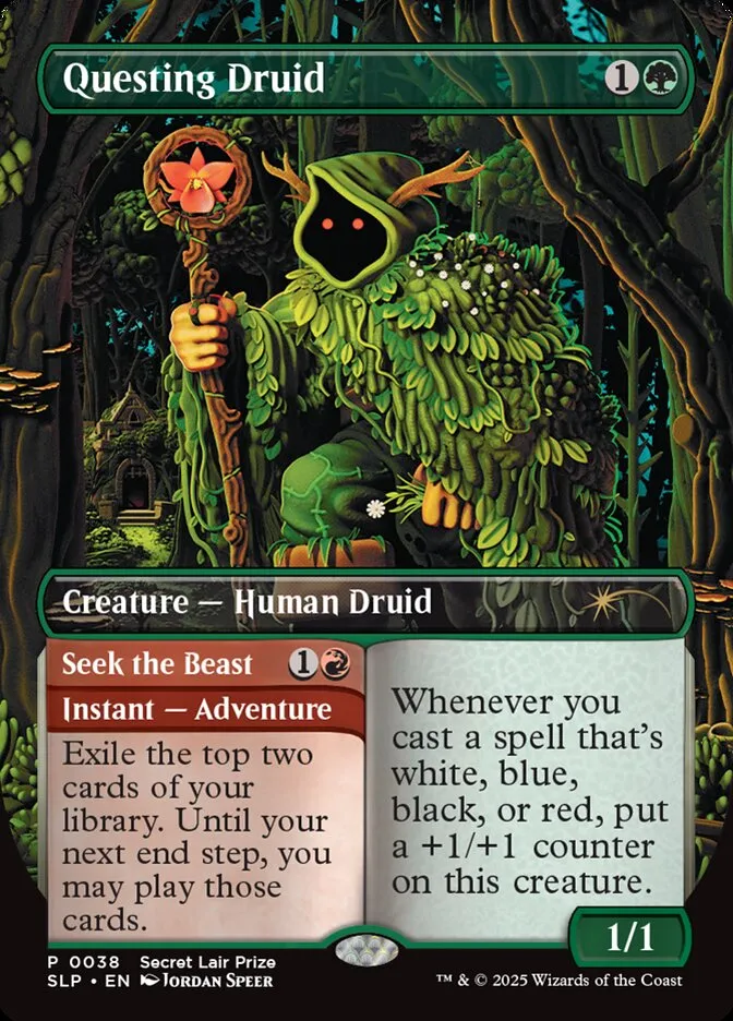 Questing Druid // Seek the Beast Front Face
