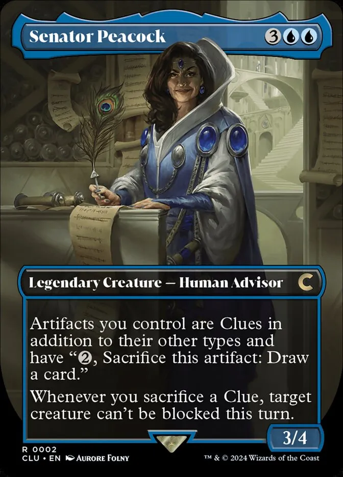 Senator Peacock Front Face