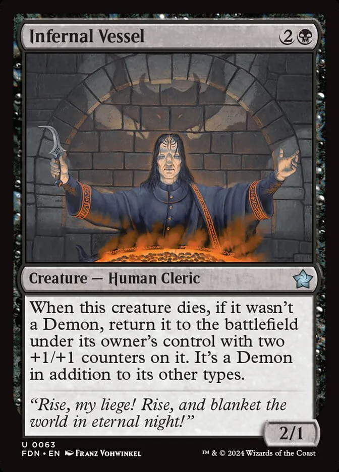 Infernal Vessel Front Face