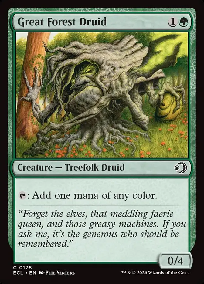 Great Forest Druid Front Face