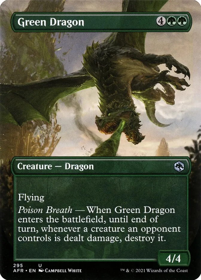 Green Dragon Front Face