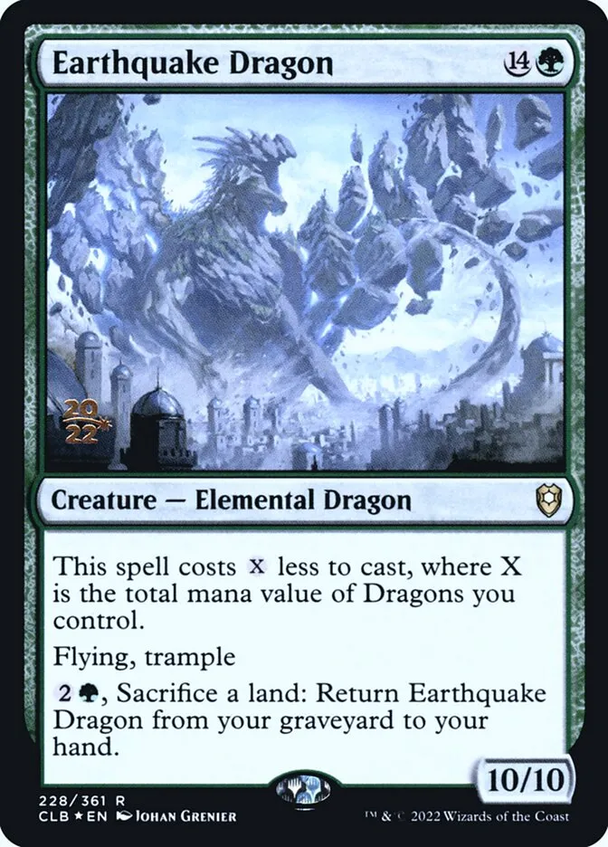 Earthquake Dragon Front Face