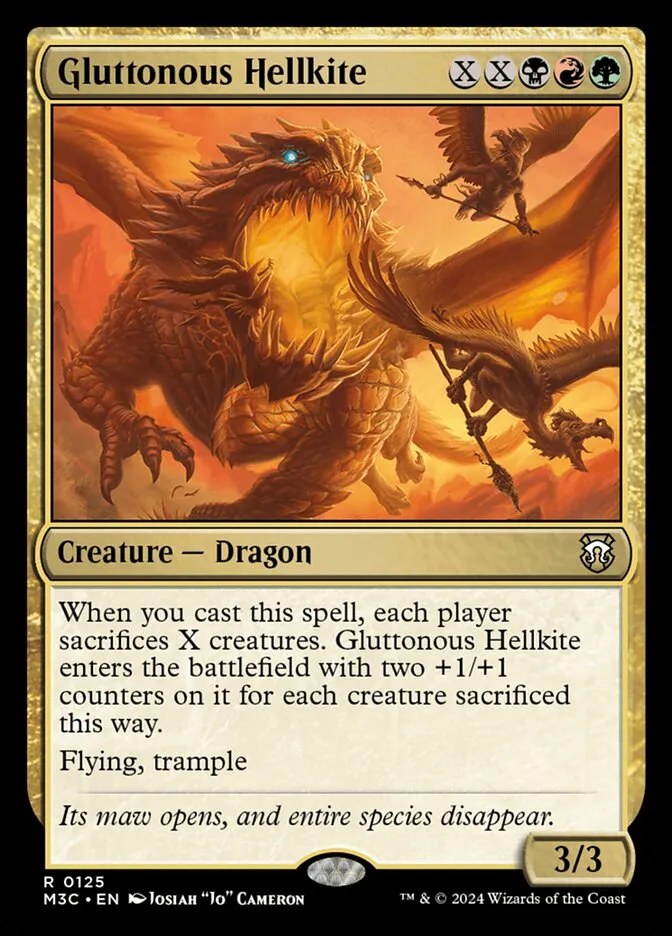 Gluttonous Hellkite Front Face