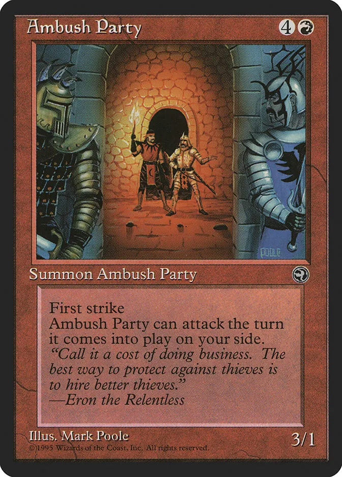 Ambush Party Front Face
