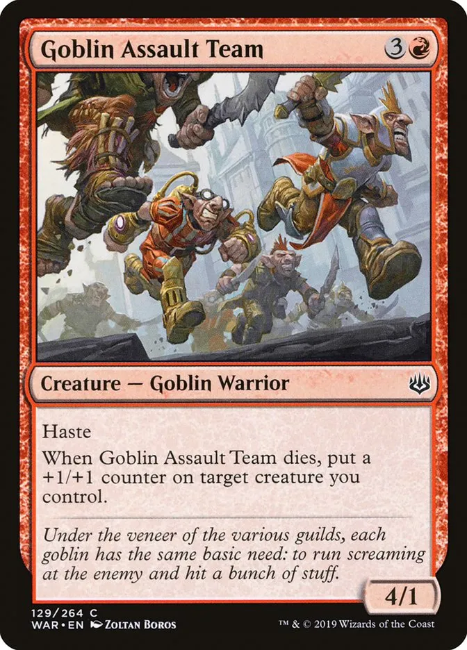 Goblin Assault Team Front Face