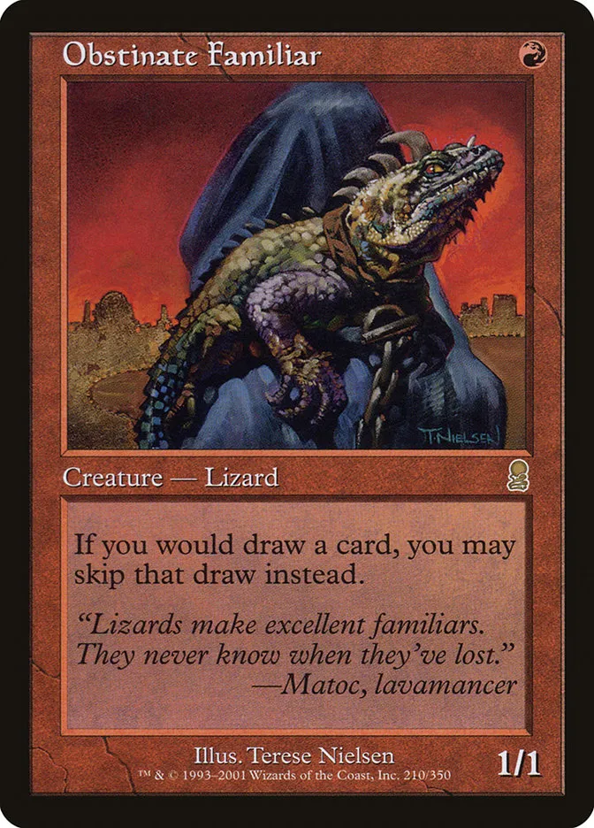 Obstinate Familiar Front Face