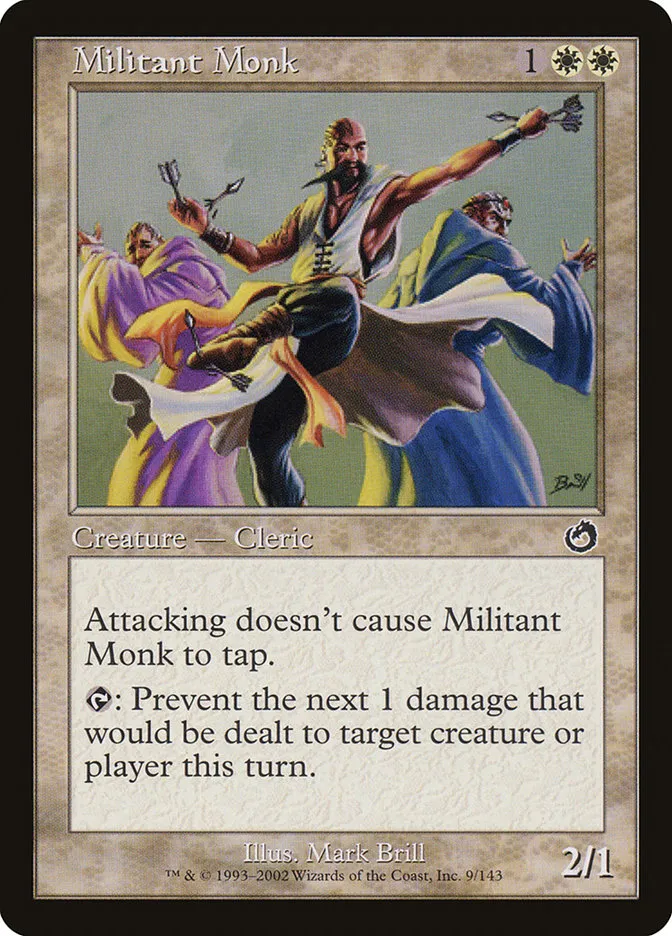 Militant Monk Front Face