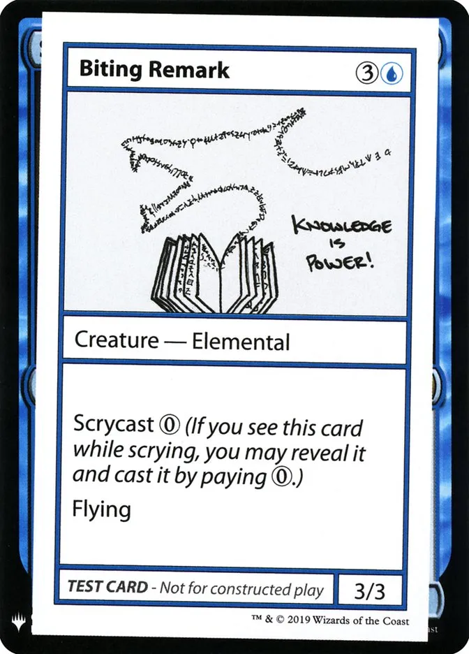 Biting Remark Front Face