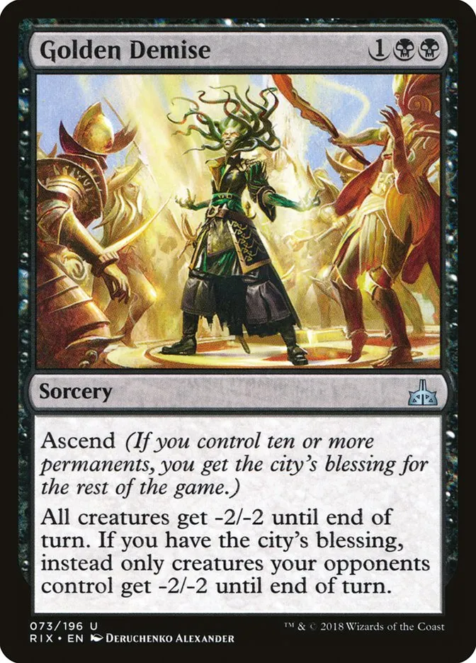 Golden Demise Front Face