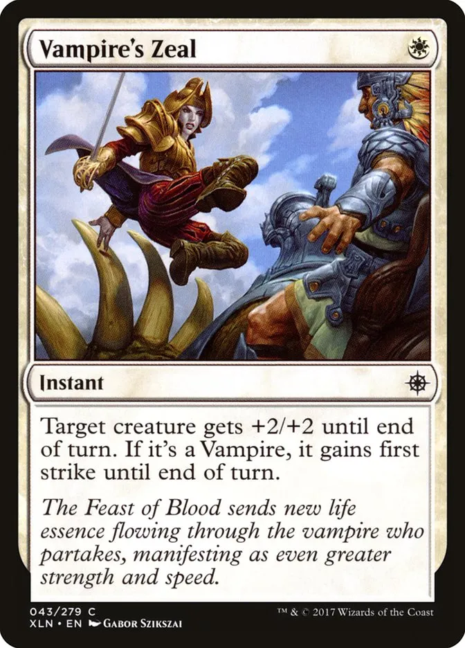 Vampire's Zeal Front Face