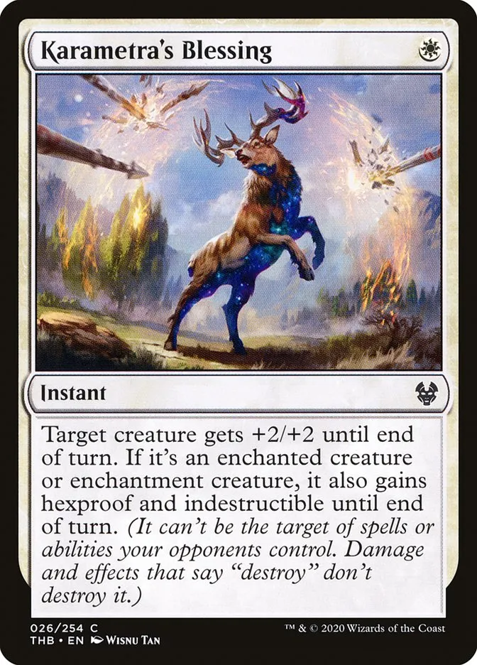 Karametra's Blessing Front Face