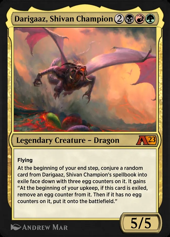 Darigaaz, Shivan Champion Front Face