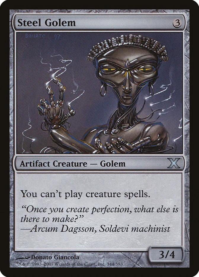 Steel Golem Front Face