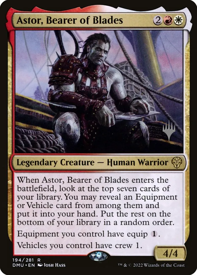 Astor, Bearer of Blades Front Face