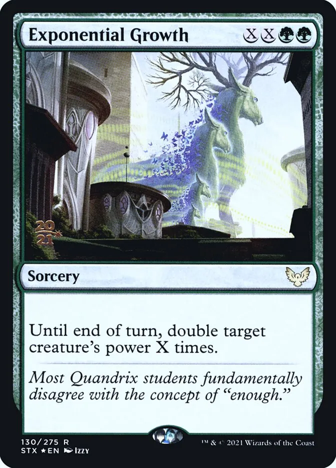 Exponential Growth Front Face