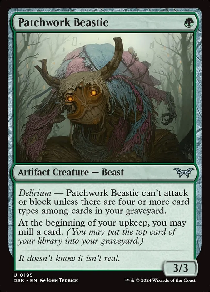 Patchwork Beastie Front Face