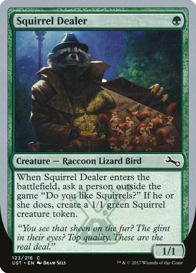 Squirrel Dealer Front Face