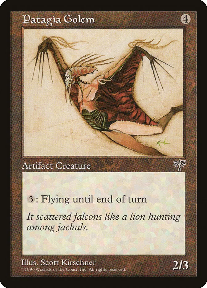 Patagia Golem Front Face
