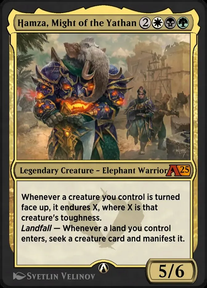 Hamza, Might of the Yathan Front Face