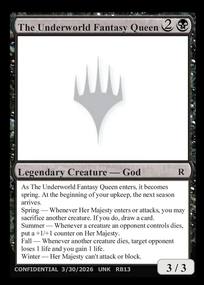 The Underworld Fantasy Queen Front Face