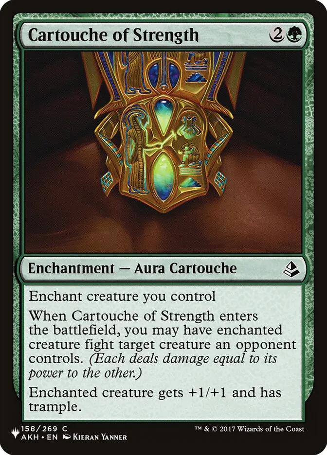 Cartouche of Strength Front Face