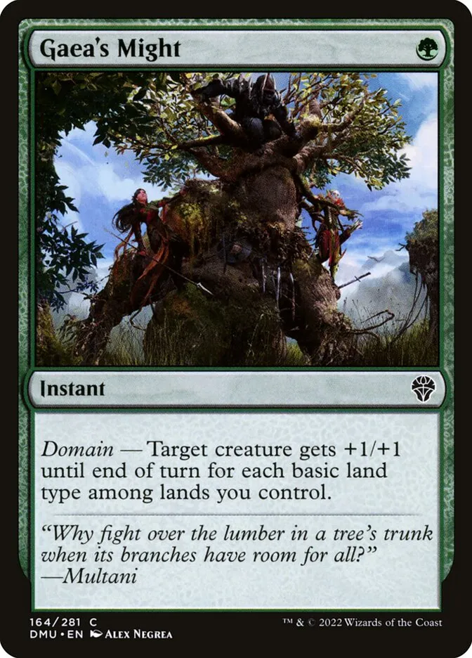 Gaea's Might Front Face