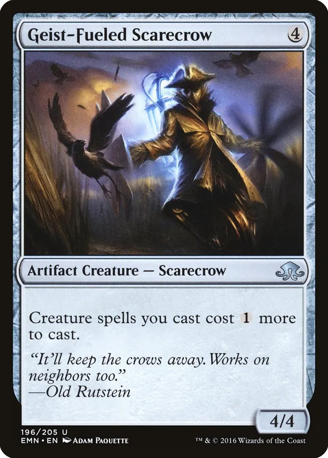 Geist-Fueled Scarecrow Front Face